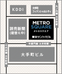 東京サンケイビル メトロスクエア フラット 地図