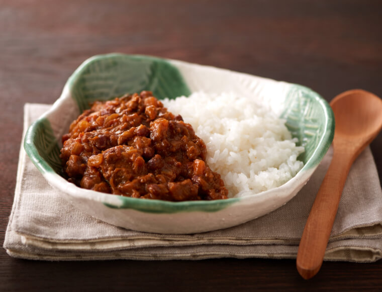 あずきとかぼちゃのキーマカレー