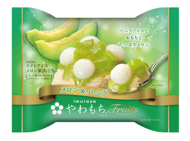 やわもちアイス Fruits メロン＆バニラのご案内