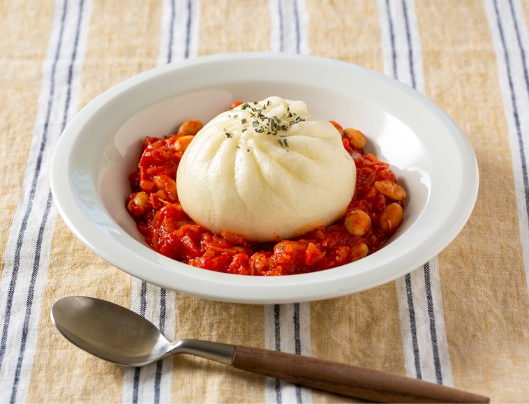 “超大豆”ミートまんのトマト煮仕立て